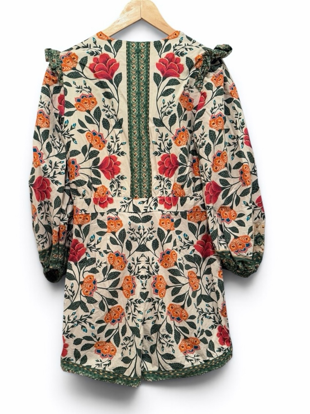 Farm Rio Garden Floral Tapestry Romper Women’s Size M - Picture 9 of 11